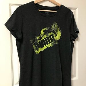 Gray tee Puma NWT short sleeve tee. Large gray